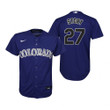 Youth Colorado Rockies #27 Trevor Story Collection 2020 Alternate Purple Jersey Gift For Rockies Fans