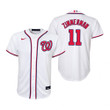 Youth Washington Nationals #11 Ryan Zimmerman 2020 Alternate White Jersey Gift For Nationals Fans