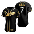 Los Angeles Dodgers #7 Julio Urias Mlb Golden Edition Black Jersey Gift For Dodgers Fans