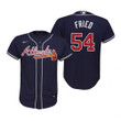 Youth Atlanta Braves #54 Max Fried 2020 Alternate Navy Jersey Gift For Braves Fans