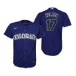 Youth Colorado Rockies #17 Todd Helton Collection 2020 Alternate Purple Jersey Gift For Rockies Fans
