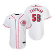 Youth Cincinnati Reds #58 Luis Castillo Collection 2020 Alternate White Jersey Gift For Reds Fans