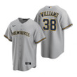Mens Milwaukee Brewers #38 Devin Williams 2020 Alternate Gray Jersey Gift For Brewers Fans