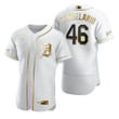 Detroit Tigers #46 Jeimer Candelario Mlb Golden Edition White Jersey Gift For Tigers Fans