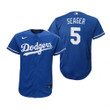 Youth Los Angeles Dodgers #5 Corey Seager 2020 Alternate Royal Jersey Gift For Dodgers Fans