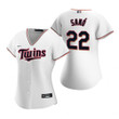 Womens Minnesota Twins #22 Miguel Sano 2020 White Jersey Gift For Twins Fans