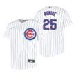Youth Chicago Cubs #25 Austin Romine 2020 White Jersey Gift For Cubs Fans