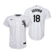 Youth Chicago White Sox #18 Brian Goodwin Collection 2020 Alternate White Jersey Gift For Sox Fans
