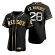 Boston Red Sox #28 J.D. Martinez Mlb Golden Edition Black Jersey Gift For Red Sox Fans