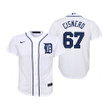Youth Detroit Tigers #67 Jose Cisnero Collection 2020 Alternate White Jersey Gift For Tigers Fans
