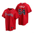 Mens Atlanta Braves #54 Max Fried 2020 Alternate Red Jersey Gift For Braves Fans