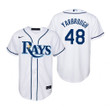 Youth Tampa Bay Rays #48 Ryan Yarbrough 2020 White Jersey Gift For Rays Fans