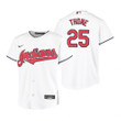 Youth Cleveland Baseball #25 Jim Thome 2020 Alternate White Jersey Gift For Cleveland Baseball Fans