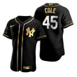 New York Yankees #45 Gerrit Cole Mlb Golden Edition Black Jersey Gift For Yankees Fans