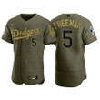 Los Angeles Dodgers Freddie Freeman 5 MLB Player Olive Jersey Gift For Dodgers Fans