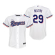 Youth Texas Rangers #29 Adrian Beltre 2020 Home White Jersey Gift For Rangers Fans