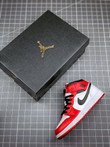 Nike Air Jordan 1 Mid Chicago 'White Toe' 554724-173