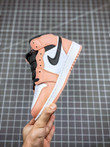 Nike Air Jordan 1 Mid Gs 'Pink Quartz' 555112-603 

