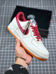 2020 Nike Air Force 1 Low Beige Wine Red Orange Sb Shoes For Sale AQ4134-501