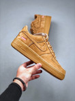 Supreme X Nike Air Force 1 Low Wheat Suede Brown DN1555-200