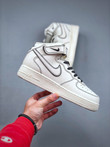 Nike Air Force 1 07 Mid White Black Running Shoes AA1118-011