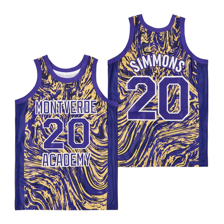 Montverde Academy Ben Simmons 20 High School Basketball Jersey Gift For Simmons Fans
