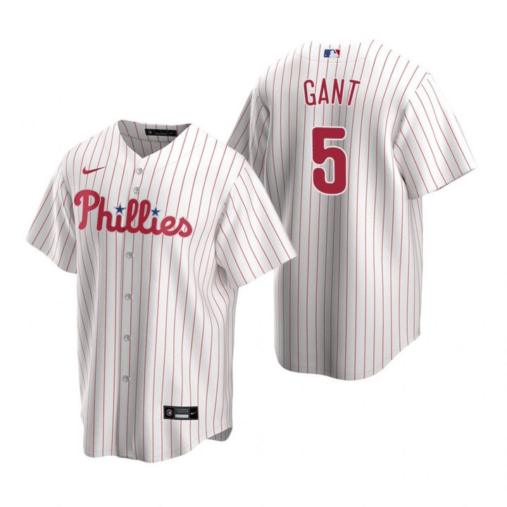 Mens Philadelphia Phillies #5 Ron Gant 2020 Retired Player White Jersey Gift For Phillies Fans