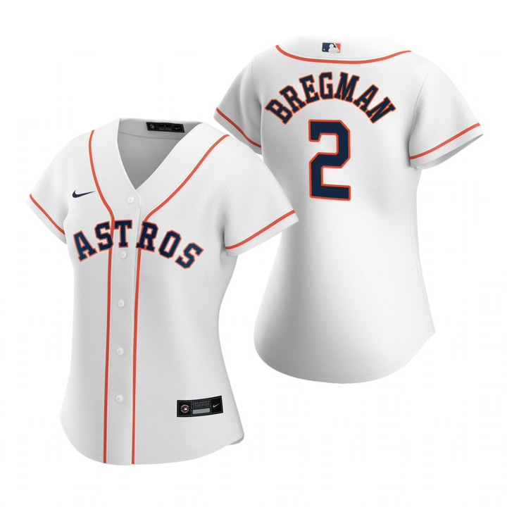 Women'S Astros #2 Alex Bregman White 2020 Alternate Jersey Gift For Astros Fan
