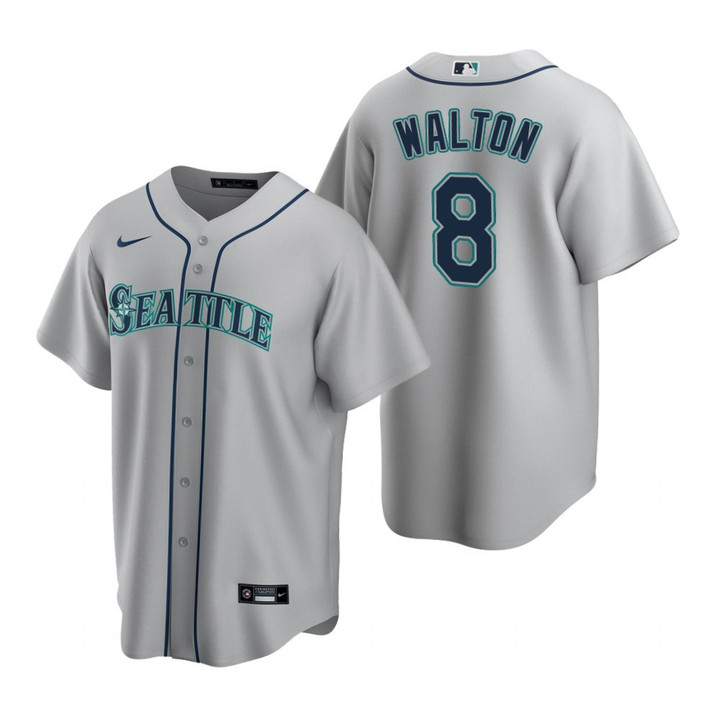 Mens Seattle Mariners #8 Donovan Walton 2020 Road Gray Jersey Gift For Mariners Fans