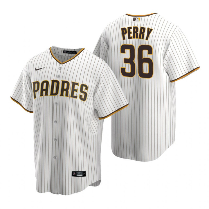 Mens San Diego Padres #36 Gaylord Perry Retired Player White Jersey Gift For Padres Fans
