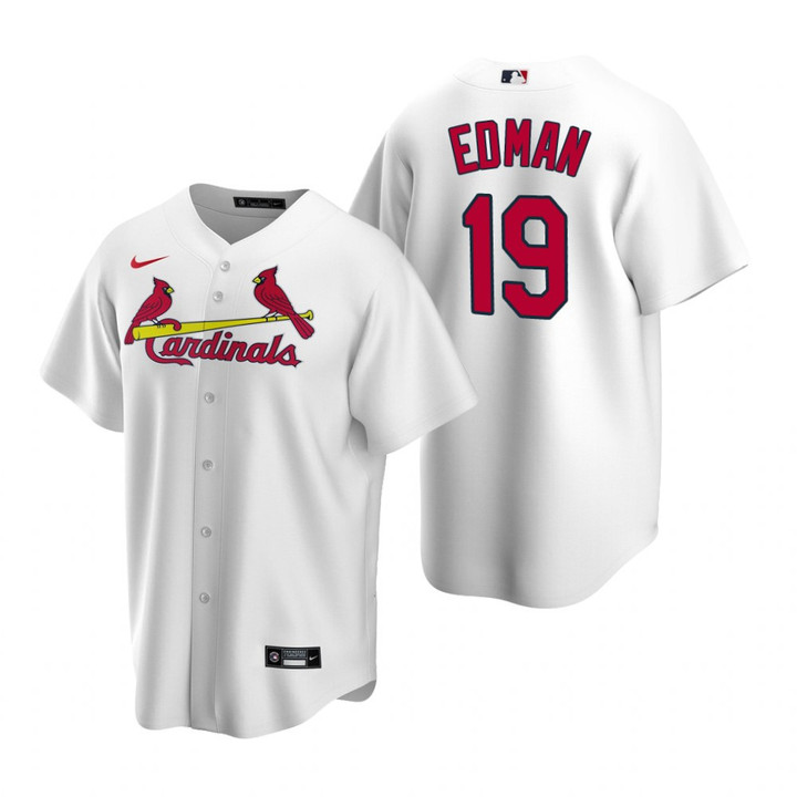 Mens St. Louis Cardinals #19 Tommy Edman White Home Jersey Gift For Cardinals Fans