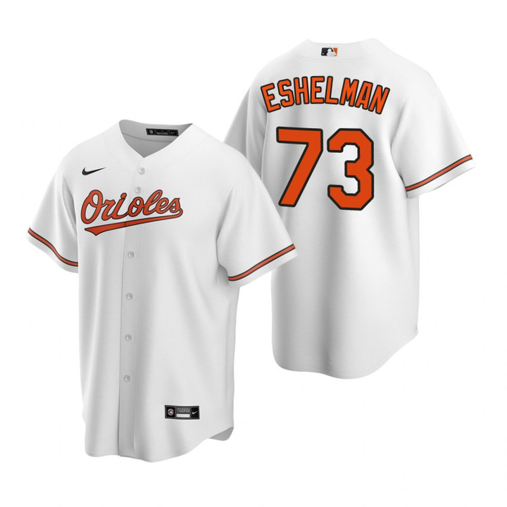 Mens Baltimore Orioles #73 Thomas Eshelman 2020 Home White Jersey Gift For Orioles Fans