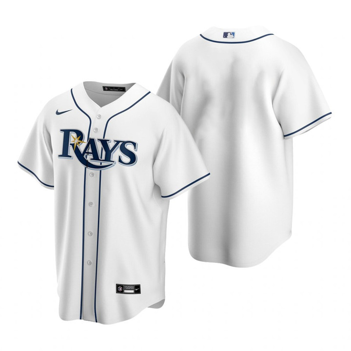 Mens Tampa Bay Rays Mlb Baseball Home Wihte Jersey Gift For Rays Fans