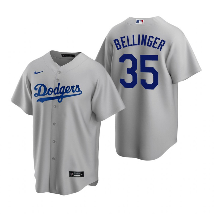 Mens Los Angeles Dodgers #35 Cody Bellinger Alternate Gray Jersey Gift For Dodgers Fans