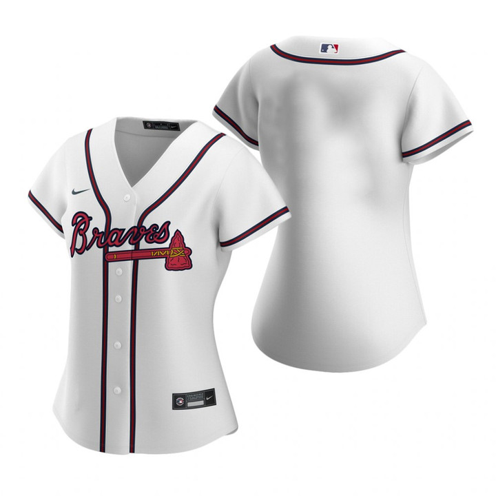 Women'S Atlanta Braves White 2020 Alternate Jersey Gift For Atlanta Braves Fan