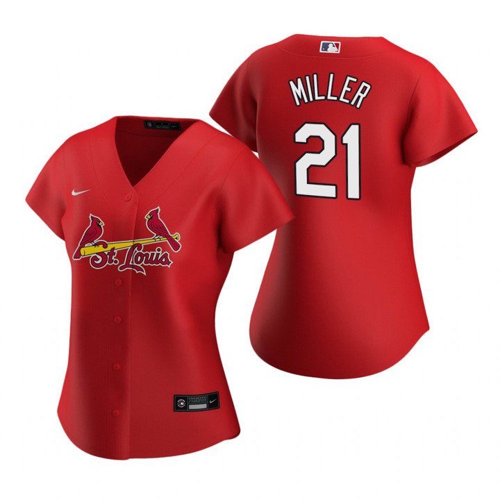 Womens St Louis Cardinals #21 Andrew Miller 2020 Red Jersey Gift For Cardinals Fans
