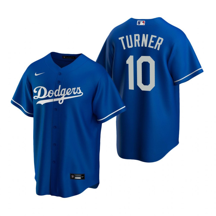 Mens Los Angeles Dodgers #10 Justin Turner Alternate Royal Jersey Gift For Dodgers Fans