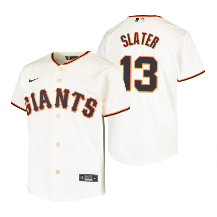 Youth San Francisco Giants #13 Austin Slater 2020 Alternate Cream Jersey Gift For Giants Fans