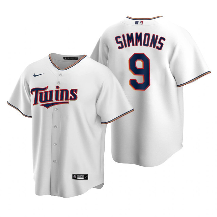 Youth Minnesota Twins #9 Andrelton Simmons Collection 2020 Alternate White Jersey Gift For Twins Fans