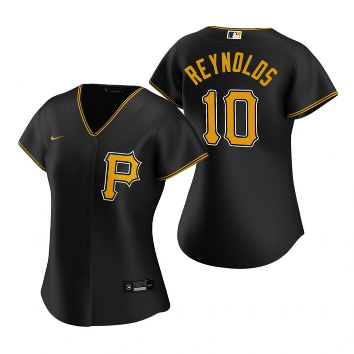 Womens Pittsburgh Pirates #10 Bryan Reynolds 2020 Black Jersey Gift For Pirates Fans