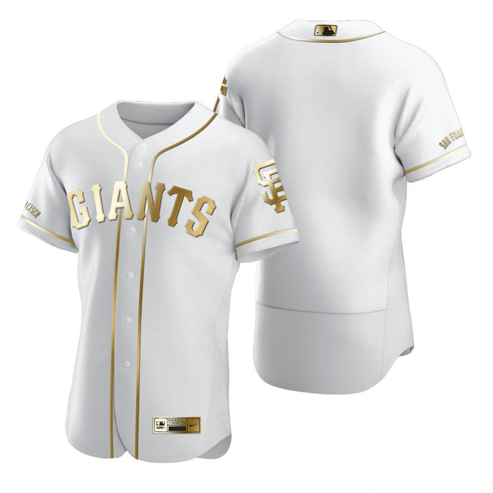 San Francisco Giants Mlb Golden Edition White Jersey Gift For Giants Fans