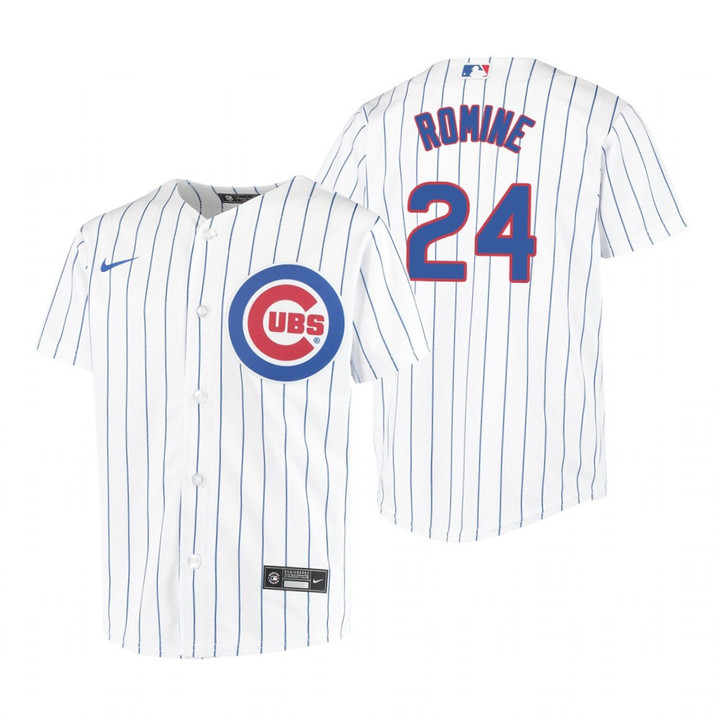 Youth Chicago Cubs #24 Andrew Romine 2020 White Jersey Gift For Cubs Fans