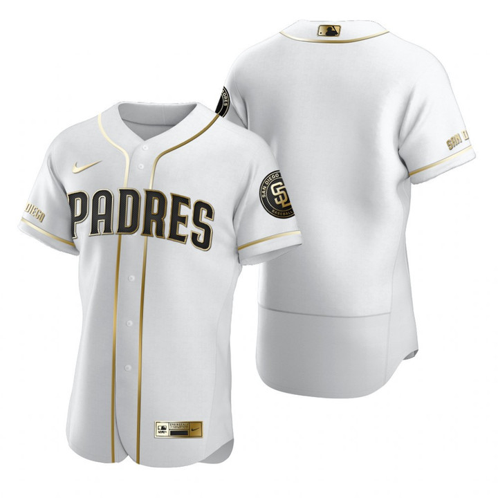 San Diego Padres Mlb Golden Edition White Jersey Gift For Padres Fans