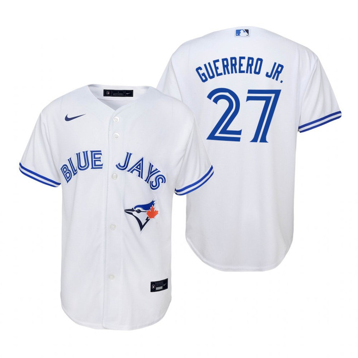 Youth Toronto Blue Jays #27 Vladimir Guerro Jr. 2020 White Jersey Gift For Blue Jays Fans