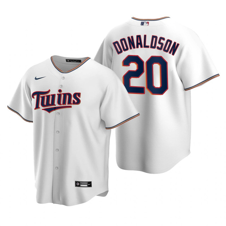 Youth Minnesota Twins #20 Josh Donaldson Collection 2020 Alternate White Jersey Gift For Twins Fans