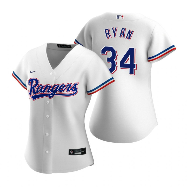 Womens Texas Rangers #34 Ryan Royal 2020 White Jersey Gift For Rangers Fans