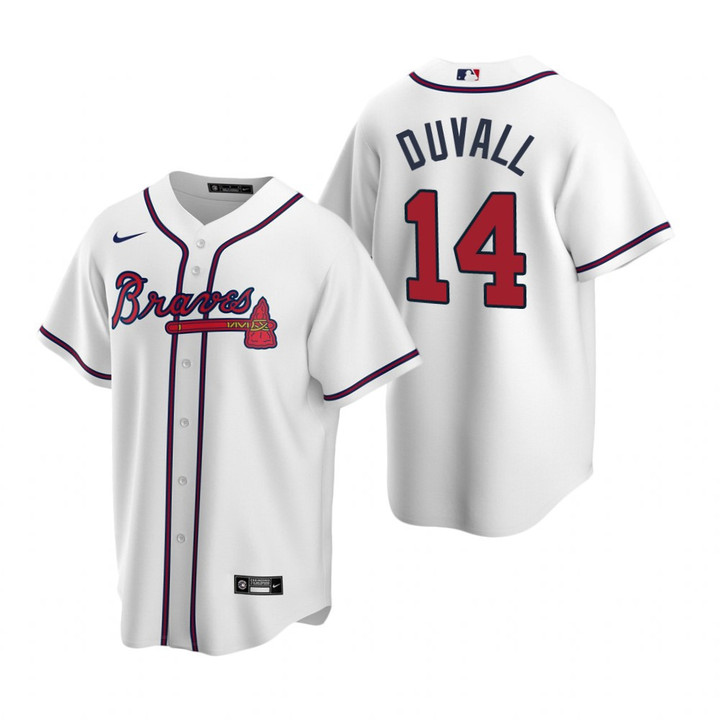 Mens Atlanta Braves #14 Adam Duvall 2020 Alternate White Jersey Gift For Braves Fans