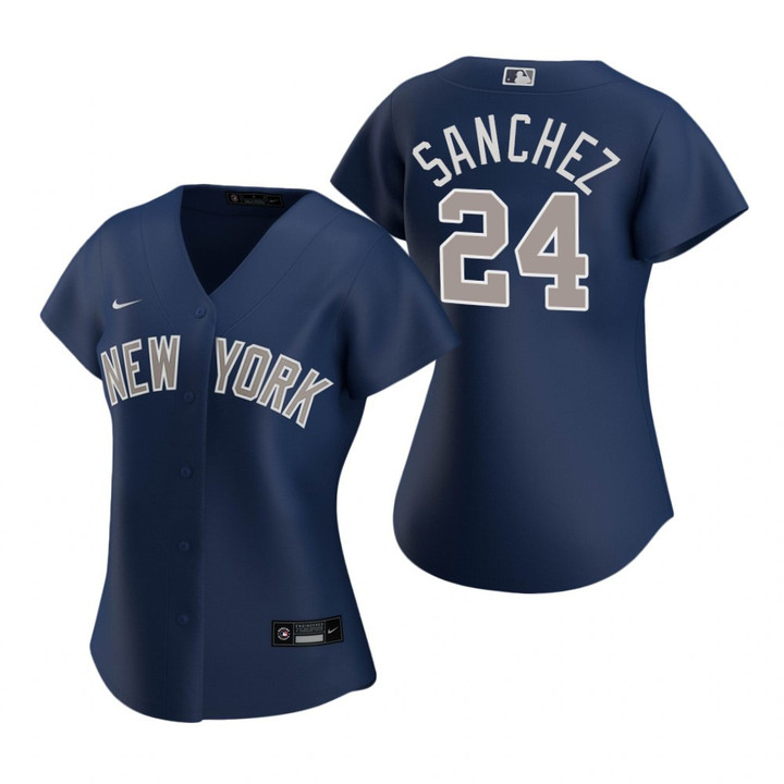 Womens New York Yankees #24 Gary Sanchez 2020 Navy Jersey Gift For Yankees Fans