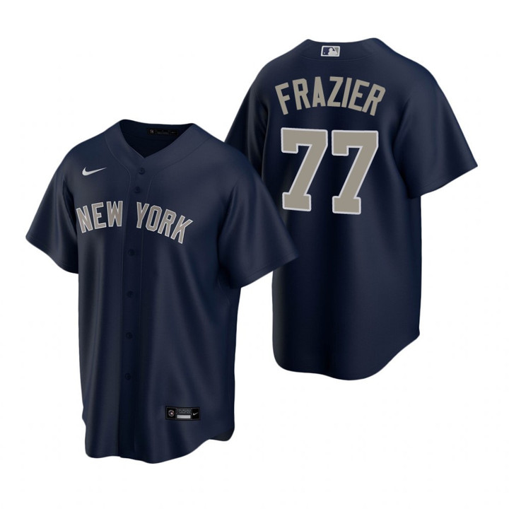 Mens New York Yankees #77 Clint Frazier 2020 Alternate Navy Jersey Gift For Yankees Fans