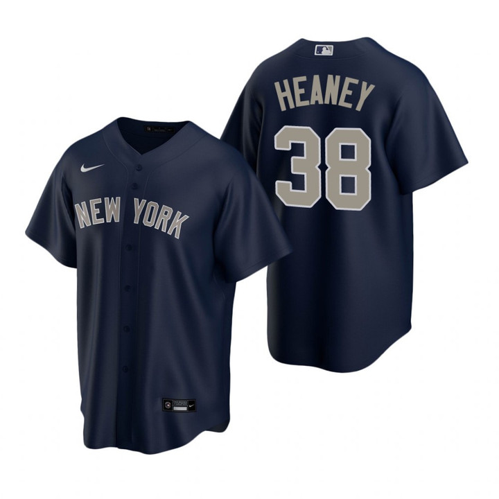 Mens New York Yankees #38 Andrew Geaney 2020 Alternate Navy Jersey Gift For Yankees Fans